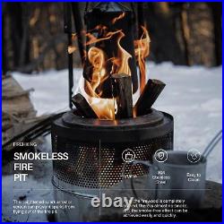 14 Smokeless Fire Pit Portable 304 Stainless Steel Large Wood Burning Firepit w