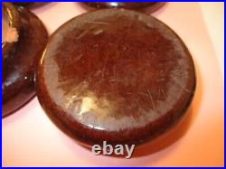 1850-1900 Extremely Rare Pottery Castors For Feet Wood Burning Cast Iron Stove