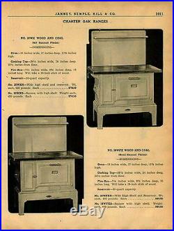 1940 AD 8 Page Charter Oaks Ranges Oven Cook Stove Airflow Coal Wood Burning