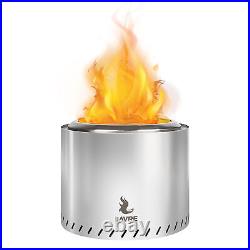 19In Smokeless Fire Pit for Wood Burning, Portable Stainless Steel Camping Stove