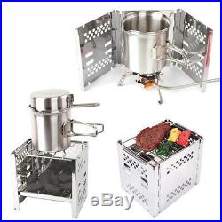 1Pc Burning Stove Practical Wood Burning Stove Outdoor Camping Cookware for BBQ