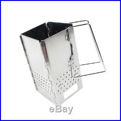 1Pc Mini Stainless Steel Wood Burning Stove Portable Collapsible Grill Outdoor