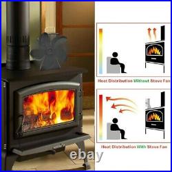 1 Pcs Fireplace Fan 180100195mm Black Wood-burning Stove High Quality
