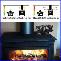 2019 New Design Eco Friendly Heat Powered Wood Burning Mini Stove Top Fan Black