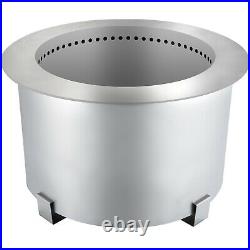 22 Inch Smokeless Fire Pit Stainless Steel Stove Bonfire Firebowl Wood Burning