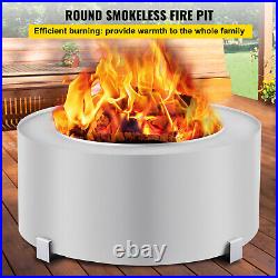 27 Smokeless Fire Pit Stove Bonfire Wood Burning Stainless Steel Outdoor Stand
