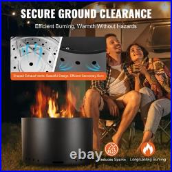 28 Inch Smokeless Fire Pit Wood Burning Steel Outdoor Heater Camping Stove