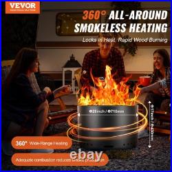 28 Inch Smokeless Fire Pit Wood Burning Steel Outdoor Heater Camping Stove