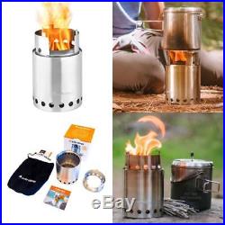 2-4 Person Lightweight Wood Burning Stove Compact Camp Stove Kit For Survival