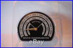 2 Blade Heat Powered Stove Top Fan & FREE Thermometer Wood & Coal Fire Burners
