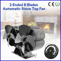 2-Ended Fireplace Fan 50 Starting Eco Friendly Heat Powered Wood Burning Stove
