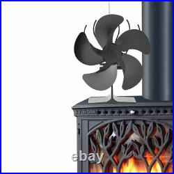 2pcs Fireplace Stoves Blades Part Aluminum Alloy Wood-Burning Accessories