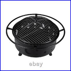 30 Wood Burning Fire Pit Outdoor Heater Backyard Patio Stove Fireplace BBQ fork