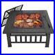 32_Wood_Burning_Fire_Pit_Outdoor_Garden_Patio_BBQ_Grill_Square_Stove_With_Cover_01_jmn