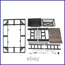 37 Fire Pit BBQ Square Table Backyard Patio Garden Stove Wood Burning Firepla 37 Fire Pit BBQ Square Table Backyard Patio Garden Stove Wood Burning Firepla