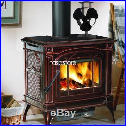 3 Blade 6 Heat Powered Stove Fan Wood Burning Stove Eco Friendly with USB Line