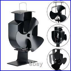 3-Blade Fan Wood Burning Stove Heat Powered Fan Fireplace Fan Wood Stove Fan