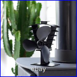 3 Blades Stove Top Fan Heat Powered Wood Burning Home for Fireplace Gift