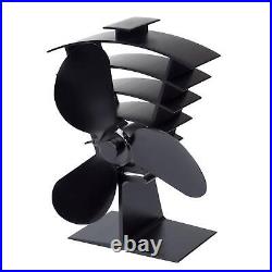 3 Blades Stove Top Fan Heat Powered Wood Burning Home for Fireplace Gift