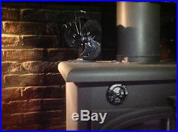 3 blade heat powered stove fan by Ecoflow log burner wood burning stove fan