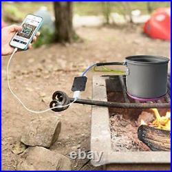 4Pcs Camping Cookware Pot Pans Set, Wood Burning Stove with 4.3x6.5x4.3 Inch