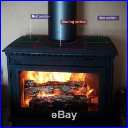 4/8 Blades Heat Powered Stove Fan Wood Burning Eco Friendly Wood Fireplace Fan
