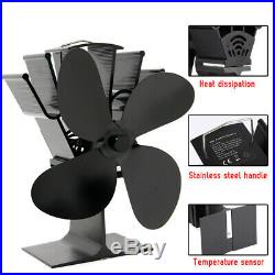 4 Blade Design Heat Powered Wood Burning Mini Stove Top Fan Eco Friendly 7 Color