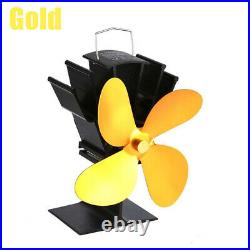 4 Blade Design Heat Powered Wood Burning Mini Stove Top Fan Eco Friendly 7 Color
