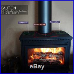 4 Blade Stove Fan Eco Heat Powered Wood Log Burning Fire Burner MINI Ultra Quiet
