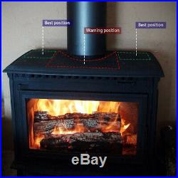 4 Blades 1500RPM Silent Heat Powered Stove Fan Wood Burning Fireplace Eco Fan 3