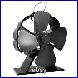 4 Blades Stove Fan Heat Powered Stove Top Fan Automatic Wood Burning Oven