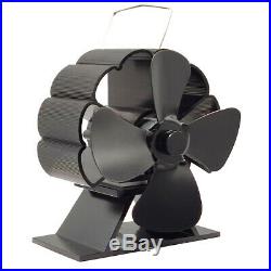 4 Blowers Oven Fan Stove Fan Heat Powered 50 Starting Black Wood Burning Oven
