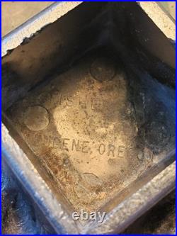 4 FISHER STOVE NICKEL PLATED BEAR FEET PAWS CLAWS Eugene Oregon FREE SHIPPING