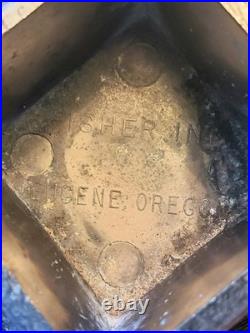 4 FISHER STOVE NICKEL PLATED BEAR FEET PAWS CLAWS Eugene Oregon FREE SHIPPING