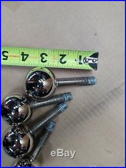 4 Wood burning stove nickel leveling ball feet And 2 Air Twists With Hardware