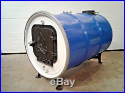 55 Gallon Metal Drum Wood Burning Barrel Stove Heater