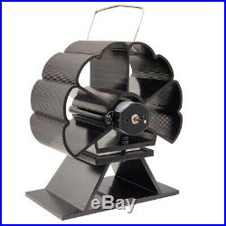 5X(3-Blade Stove Fan Ultra Quiet Fireplace Wood Burning Eco Friendly Fan W N8Q4)