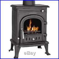 5.2Kw Cast Iron Wood Burning Log Burner Multifuel Traditional Stove Fireplace