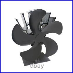 5 Blades Flue Pipe Stove Fan Fireplace, Wood Burning Heat Powered Stove Fan