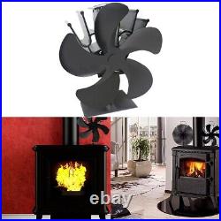 5 Blades Flue Pipe Stove Fan Fireplace, Wood Burning Heat Powered Stove Fan