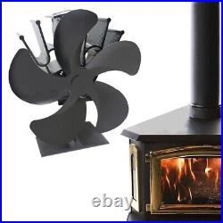 5 Blades Flue Pipe Stove Fan Fireplace, Wood Burning Heat Powered Stove Fan