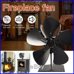 5 Blowers Stove Fan Heat Powered Wood Burning Eco-Friendly Silent for Wood Stove