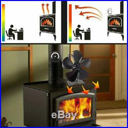 5 Blowers Stove Fan Wood Burning Eco-Friendly for Wood Burner Fireplace Log Fan