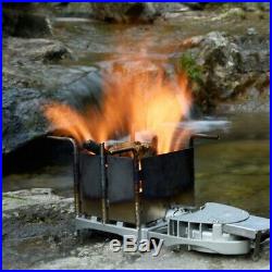 6XBRS 6000W Outdoor Wood Stove Wood Burning Stove Foldable Firewood Furnac K1U2