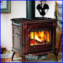 6 Heat Powered Eco Stove And USB Desk Fan For Wood Burning Fireplace Free Ship