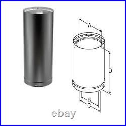 6 Inch Lightweight Galvanized Stainless Steel Double Wall Wood Burning Stove 6 Inch Lightweight Galvanized Stainless Steel Double Wall Wood Burning Stove