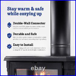 6 Inch Lightweight Galvanized Stainless Steel Double Wall Wood Burning Stove Pip 6 Inch Lightweight Galvanized Stainless Steel Double Wall Wood Burning Stove Pip