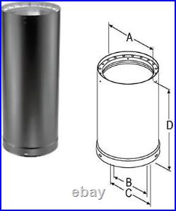 6 Inch Lightweight Galvanized Stainless Steel Double Wall Wood Burning Stove Pip 6 Inch Lightweight Galvanized Stainless Steel Double Wall Wood Burning Stove Pip