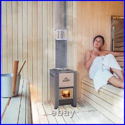 ALEKO Wood Burning Sauna Heater Chimney Kit Equivalent 9-15 kW Electric Heater ALEKO Wood Burning Sauna Heater Chimney Kit Equivalent 9-15 kW Electric Heater