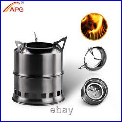 APG Outdoor wood gas wood-burning stove portable folding firewood stove camping